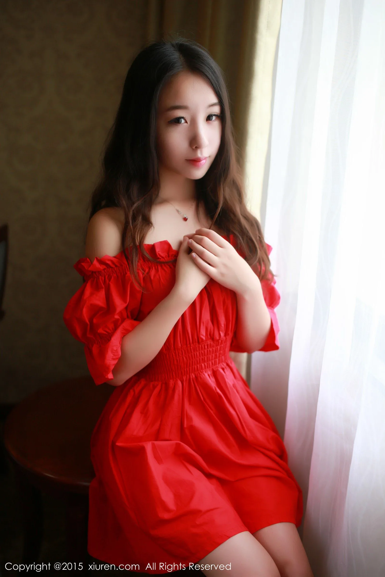[XIUREN.com] Số 347 Zixuan Crystal - Váy, tất đen không dây, Bộ sưu tập ảnh 3 phần - 8