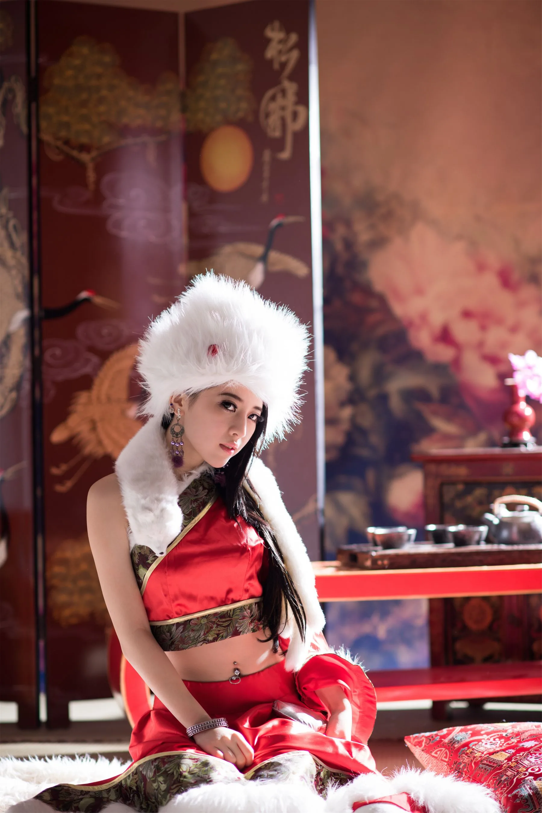 [Vẻ đẹp Đài Loan] Trương Chuman - Bộ đàn piano Giáng sinh kiểu Trung Quốc (Bộ ảnh gồm hai phần) - 31