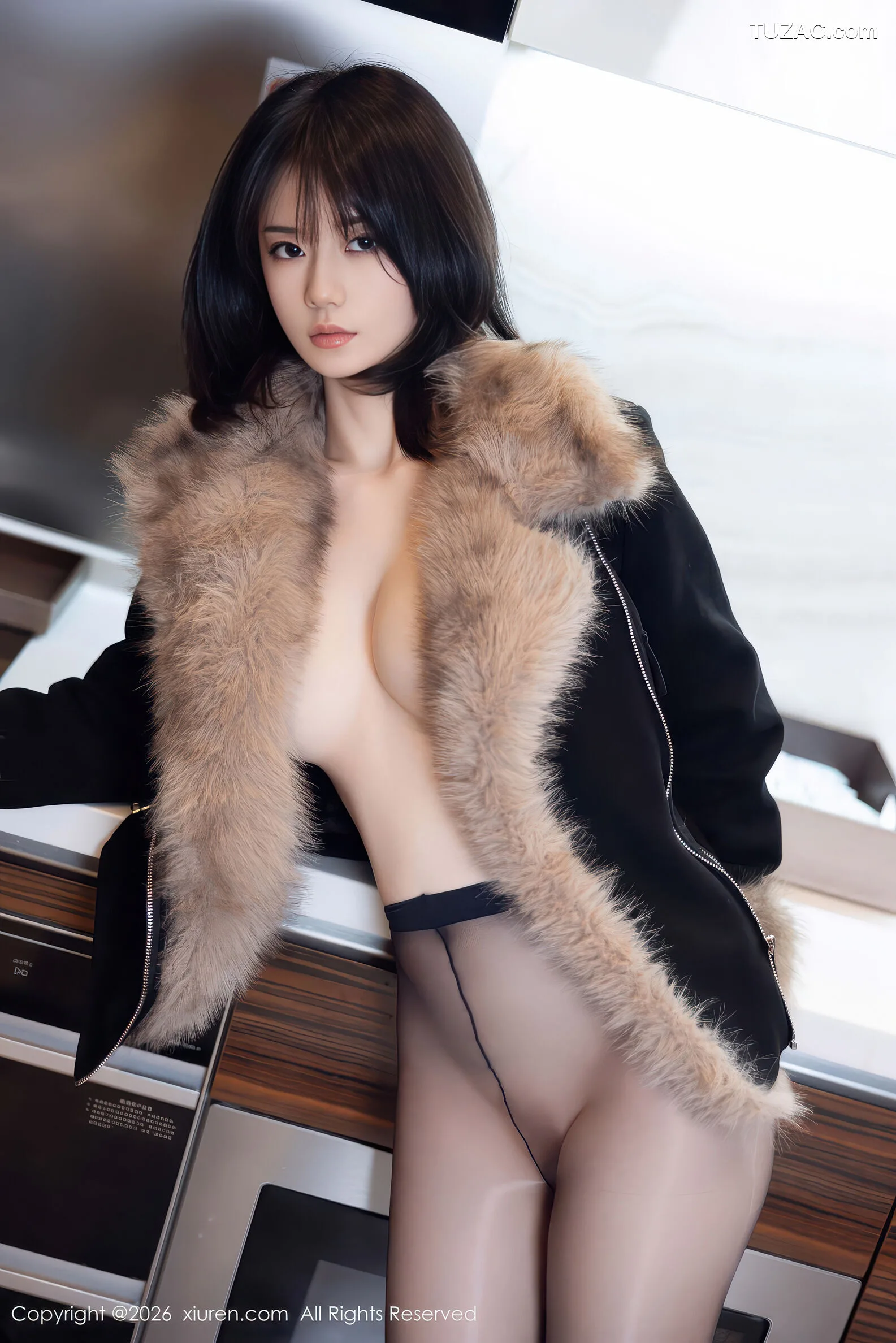 XiuRen Show人网-11215-Ling Seven Seven-Black Color Flying Staff Vacuum Black 丝-2026.01.09 - 55
