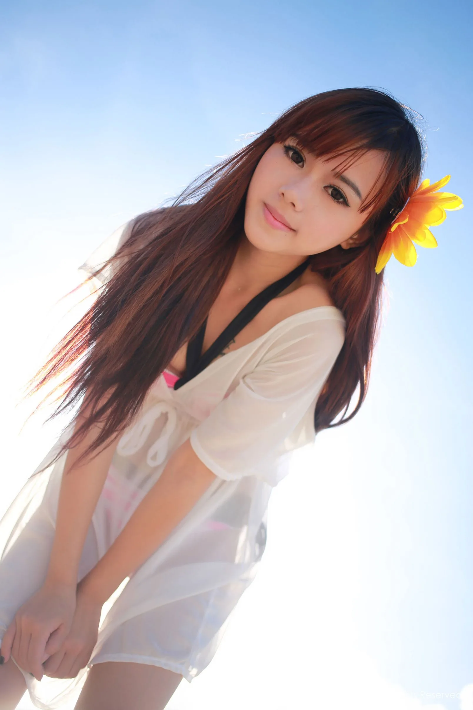 [XIUREN秀人网] toro羽住-Mông đẹp Nữ thần lolita Bãi biển dài Bộ ảnh chụp ảnh ở nước ngoài - 30
