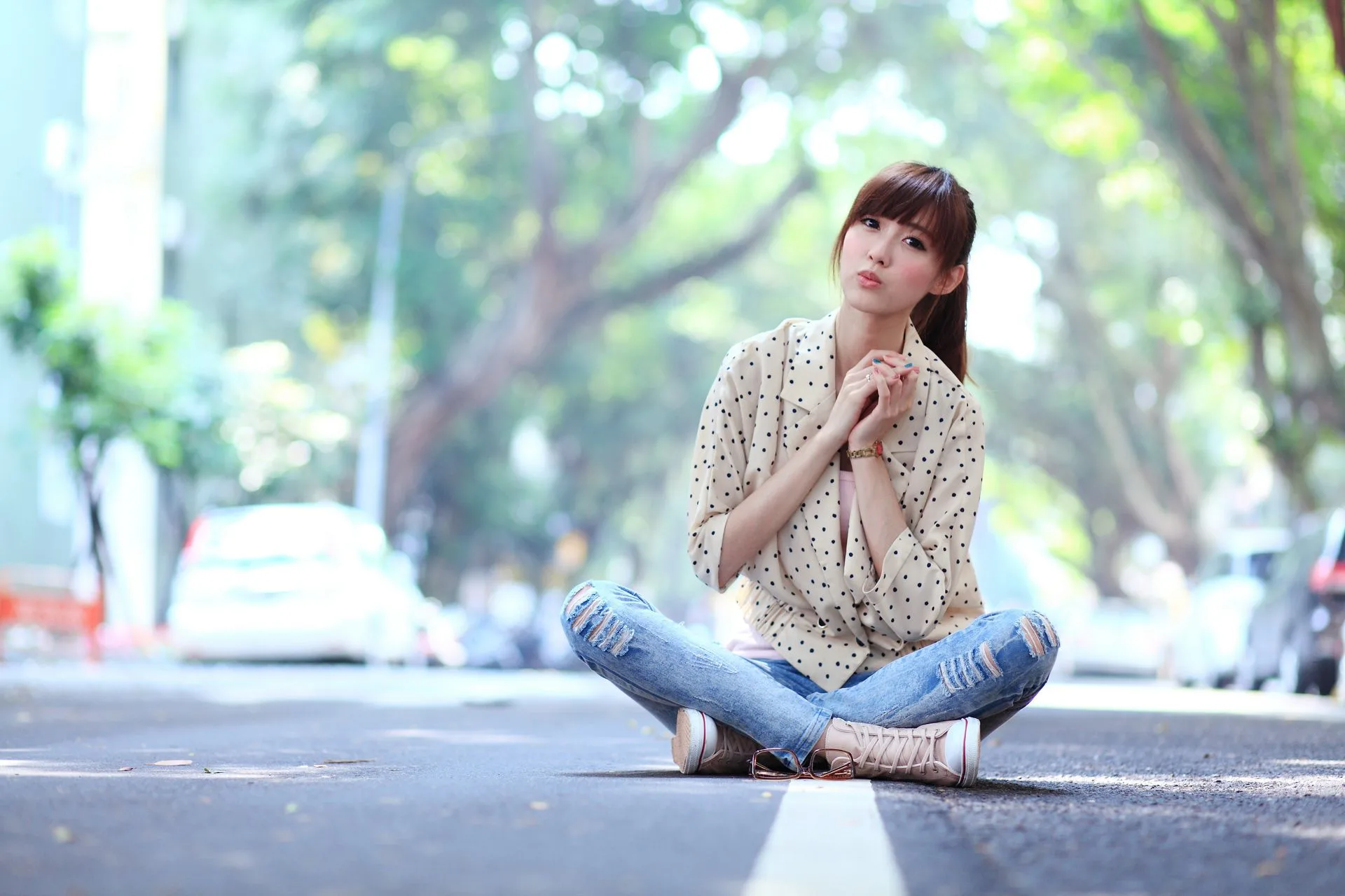 Người mẫu Đài Loan Kila - Bộ sưu tập ảnh thời trang đường phố ngọt ngào với vẻ đẹp sành điệu, đôi chân dài miên man. - 28