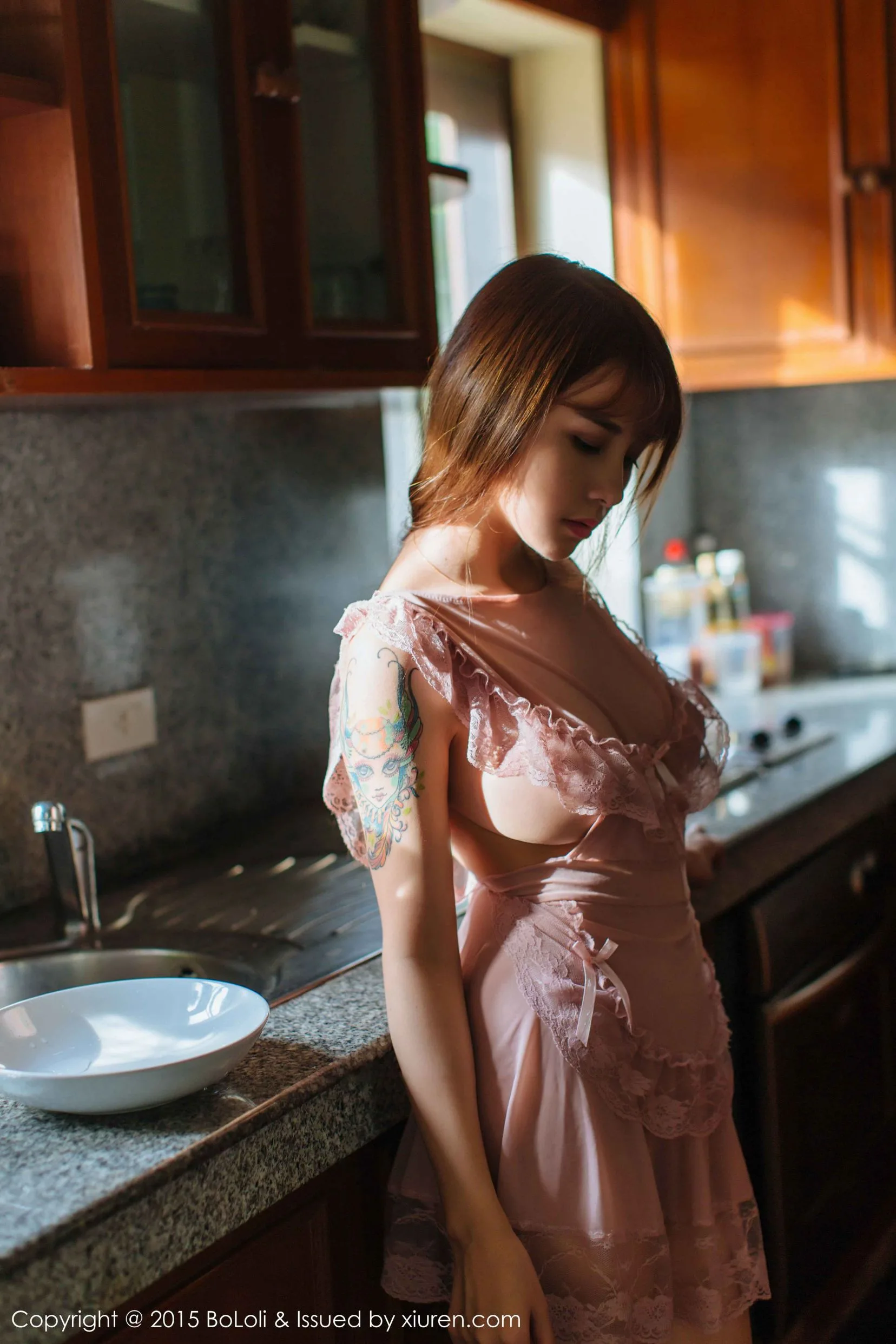 [Bộ ảnh câu lạc bộ dứa BoLoli]VOL.077 Xia Meijiang - Đầu bếp gợi cảm + Bộ đồ thủy thủ bãi biển - 5