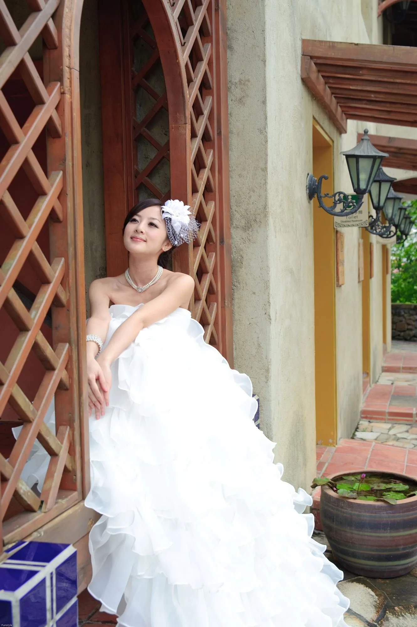 Guozi MM - Hồ Nhật Nguyệt + Mái Vòm Giấy [Phiên bản Váy cưới] Bộ ảnh độ phân giải cao - 6