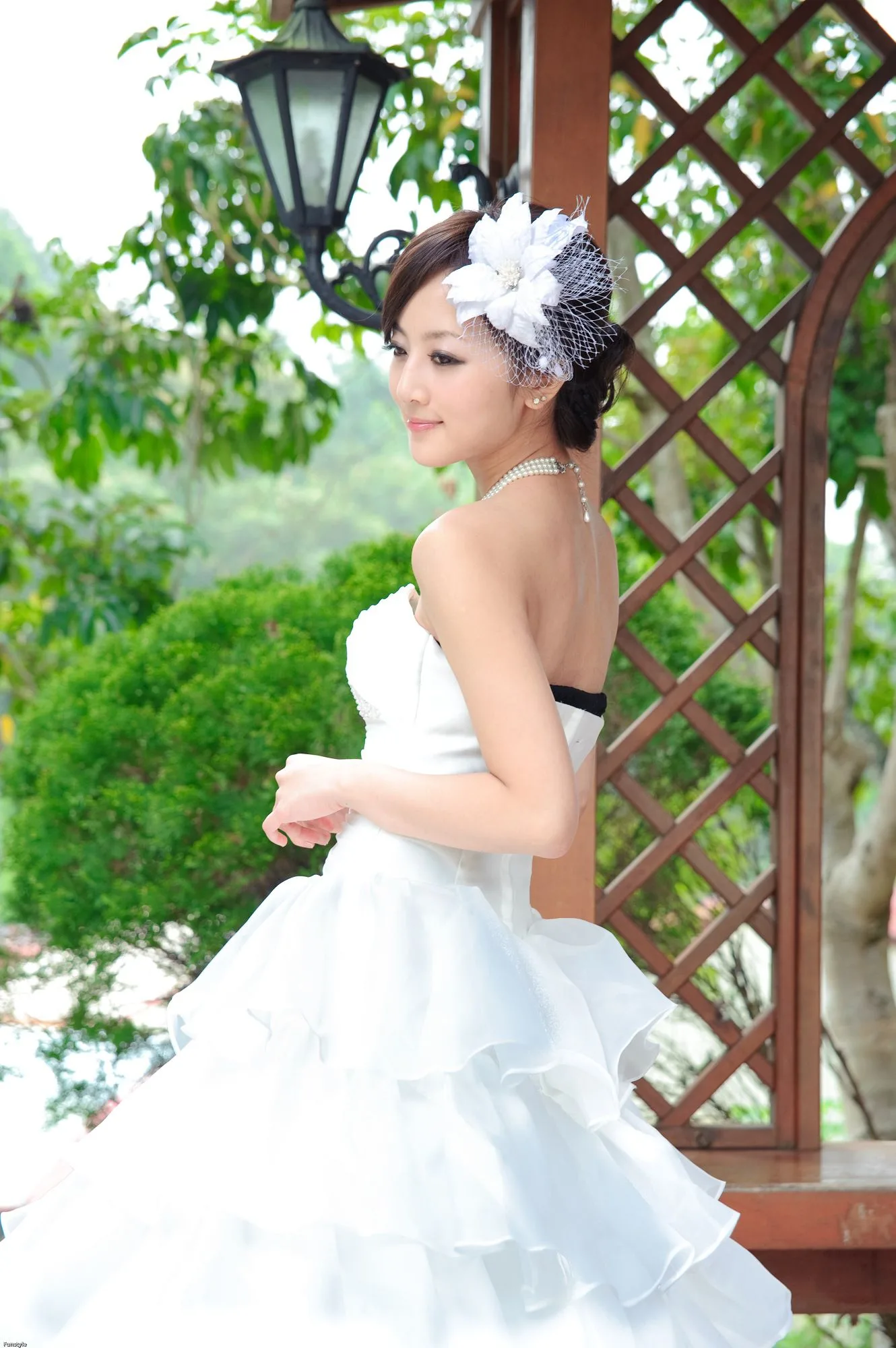 Guozi MM - Hồ Nhật Nguyệt + Mái Vòm Giấy [Phiên bản Váy cưới] Bộ ảnh độ phân giải cao - 11