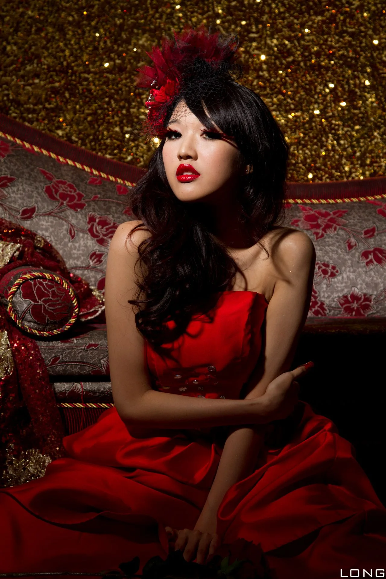[Phiên bản đặc biệt BEAUTYLEG] Buổi chụp ảnh tại studio: Jill Yu Fuyu - Bộ ảnh cưới màu đỏ - 17