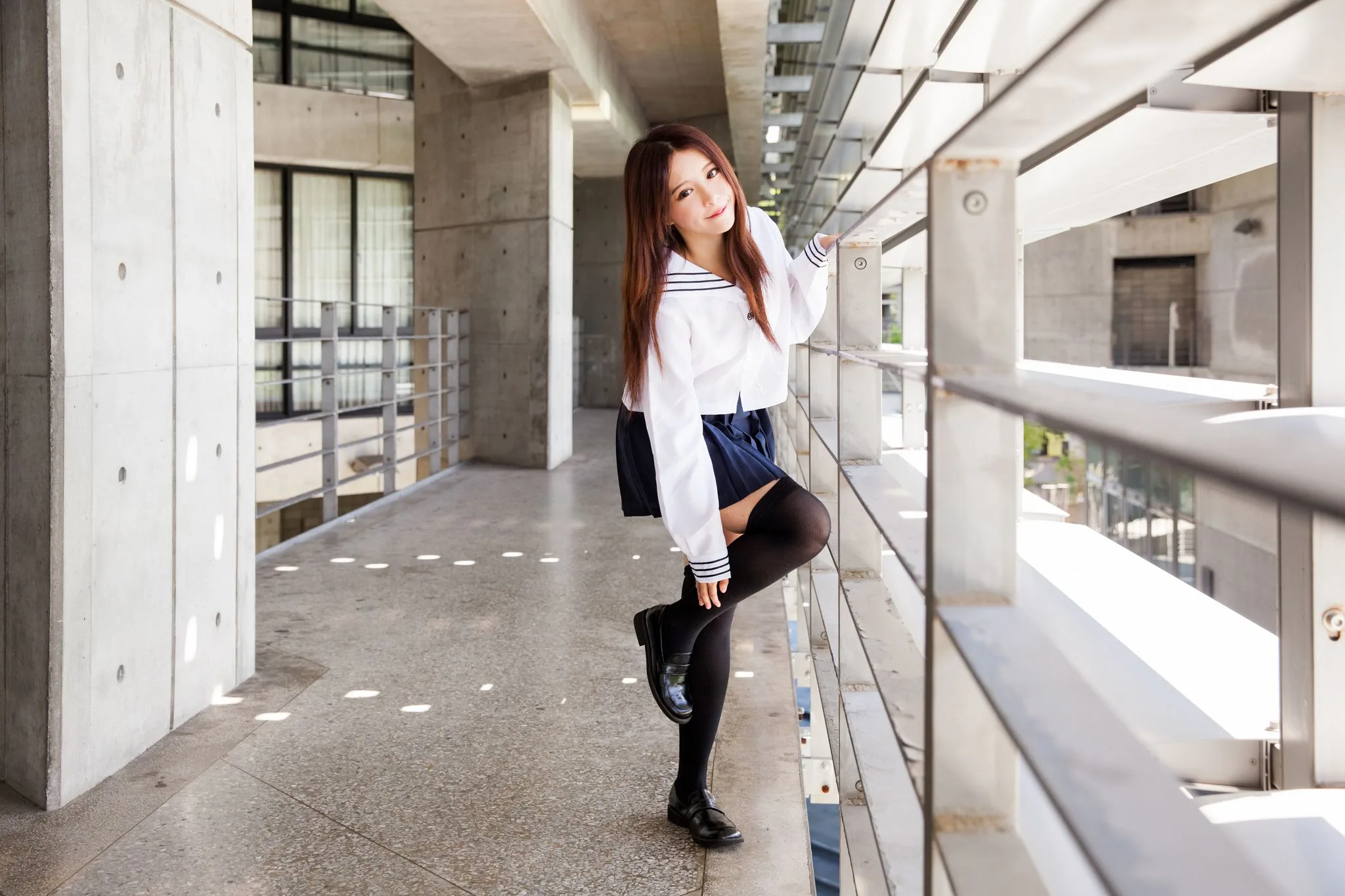 Nữ diễn viên Đài Loan Trương Kỳ Binh (Julie) - Bộ ảnh chụp trang phục thủy thủ/nữ sinh. - 69