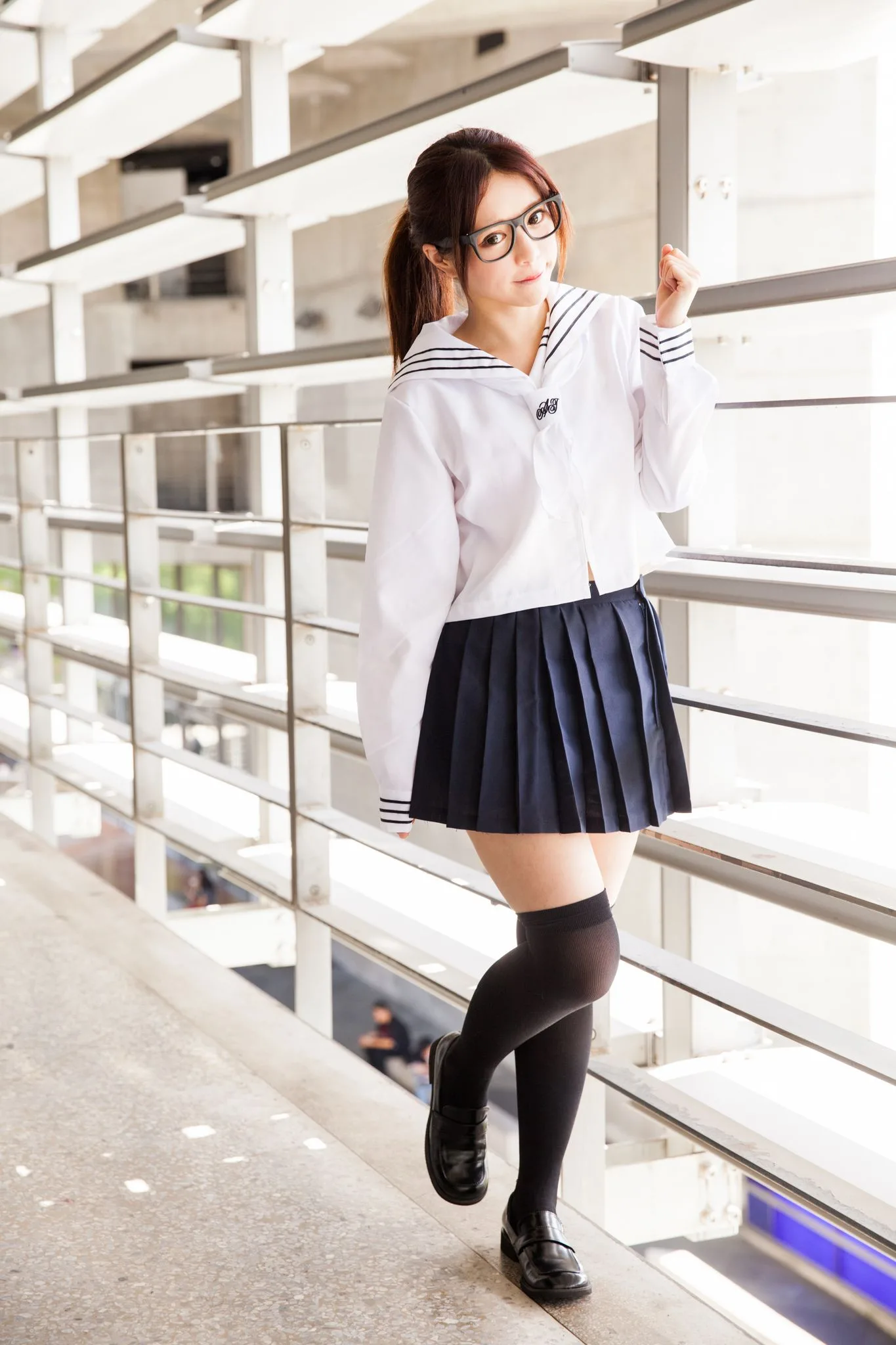 Nữ diễn viên Đài Loan Trương Kỳ Binh (Julie) - Bộ ảnh chụp trang phục thủy thủ/nữ sinh. - 39