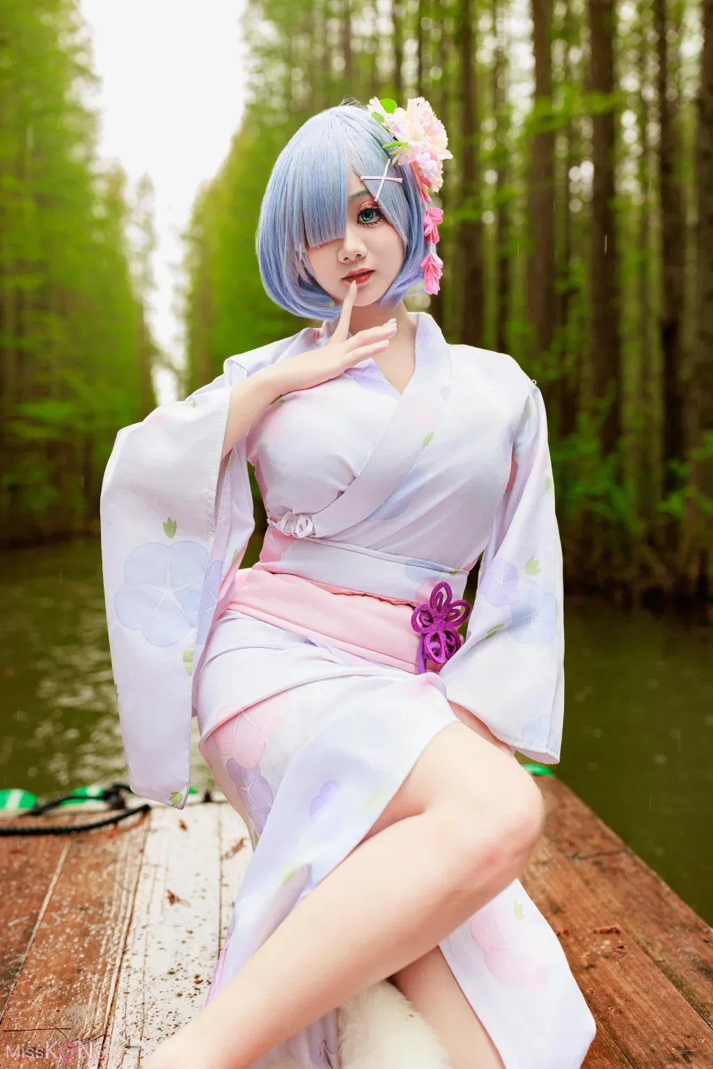 Coser@Axuexue: Blue Blue Line Love Girl 兔女郎 - 54