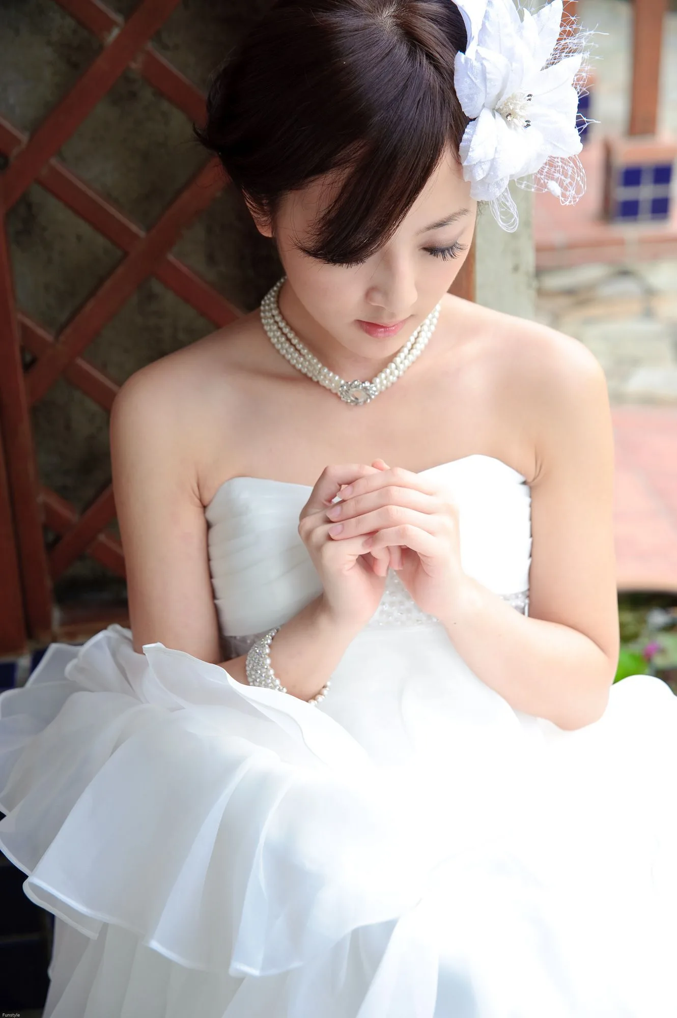 Guozi MM - Hồ Nhật Nguyệt + Mái Vòm Giấy [Phiên bản Váy cưới] Bộ ảnh độ phân giải cao - 7