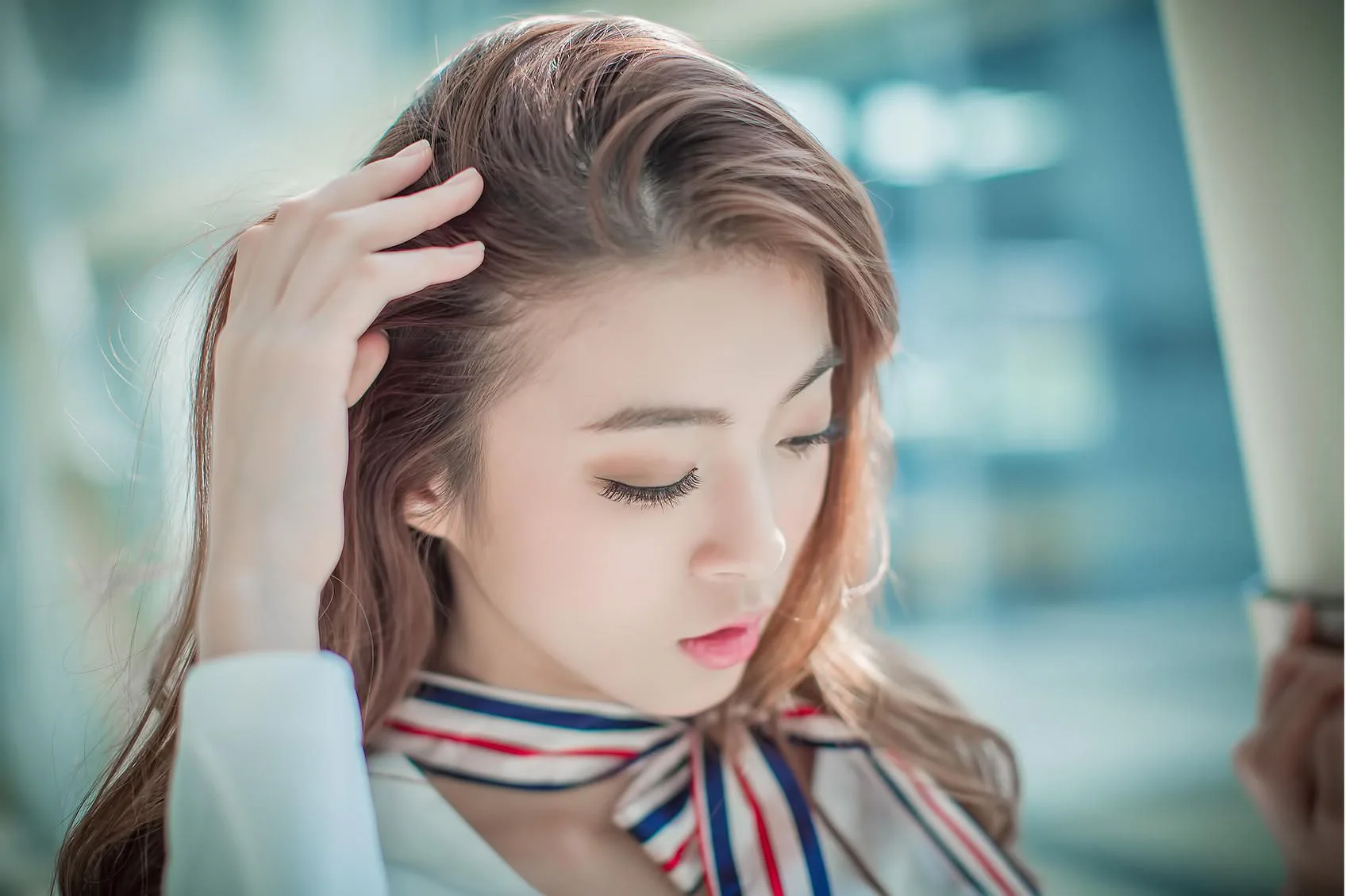 Bộ ảnh tiếp viên hàng không xinh đẹp Lưu Tư Kỳ tại Sân bay Quốc tế Hồng Kông - 3