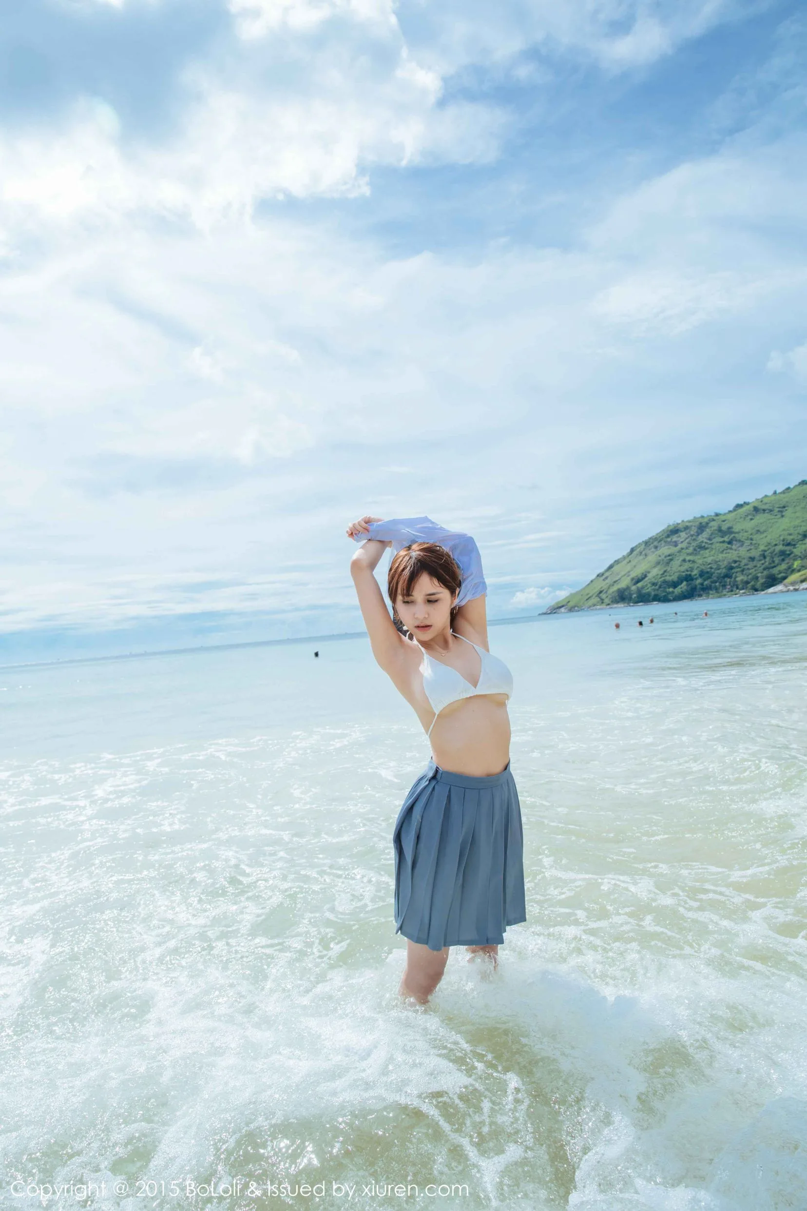 [Bộ ảnh câu lạc bộ dứa BoLoli]VOL.077 Xia Meijiang - Đầu bếp gợi cảm + Bộ đồ thủy thủ bãi biển - 31