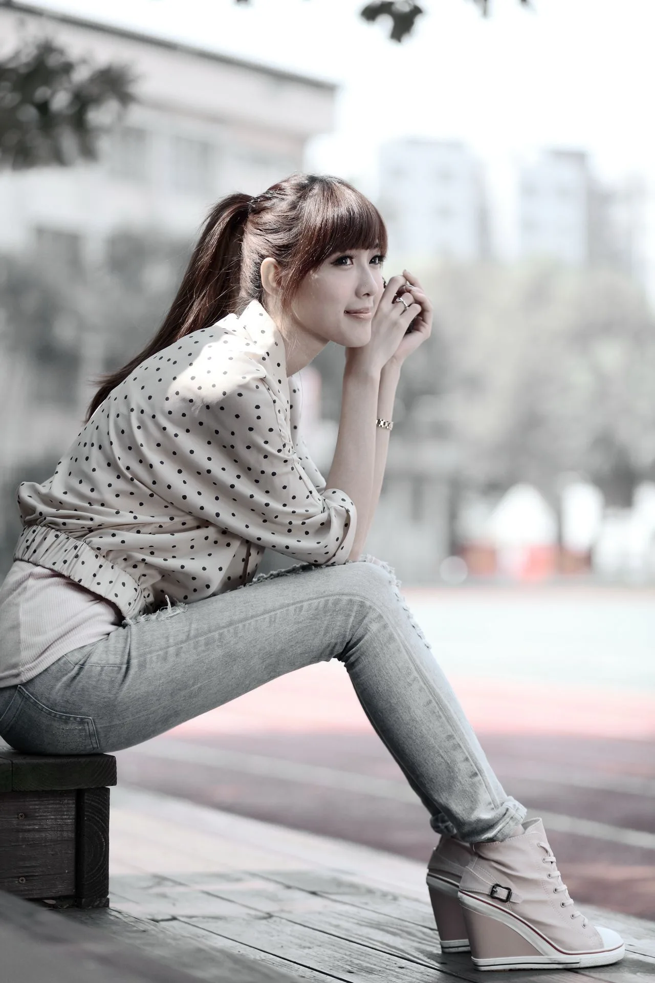 Người mẫu Đài Loan Kila - Bộ sưu tập ảnh thời trang đường phố ngọt ngào với vẻ đẹp sành điệu, đôi chân dài miên man. - 22