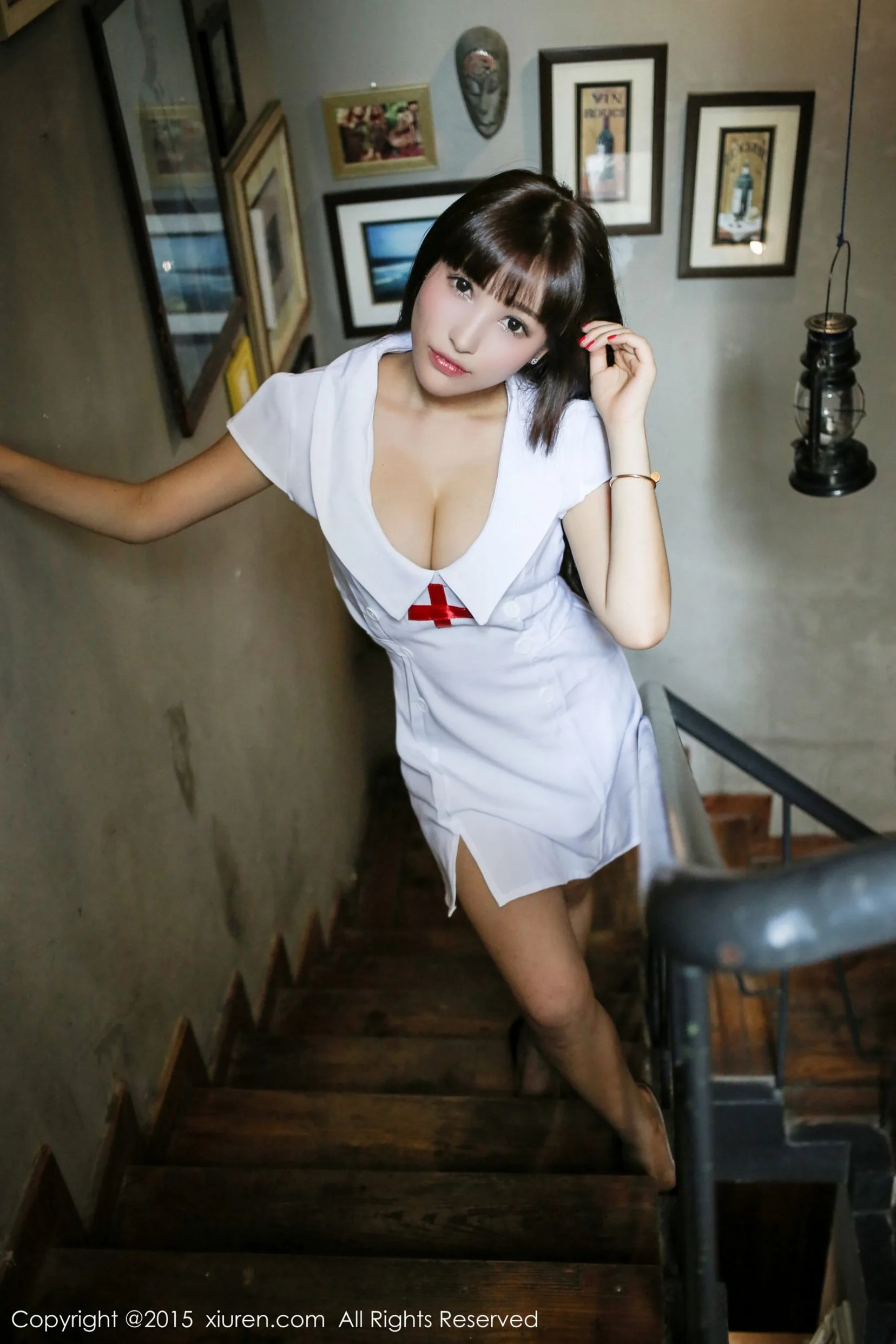 [Xiuren.com] Số 389 Nic Nicole - Bộ đồ lót gợi cảm với vòng một quyến rũ và đồng phục y tá - 62