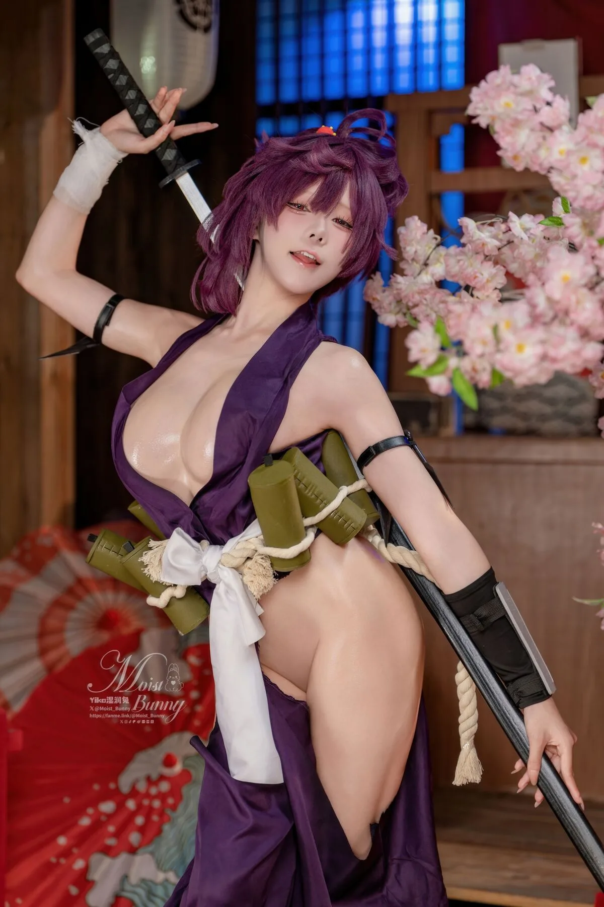 Coser@黏黏团子兔： 2026年07月 月票特典 黑玫瑰 - 37