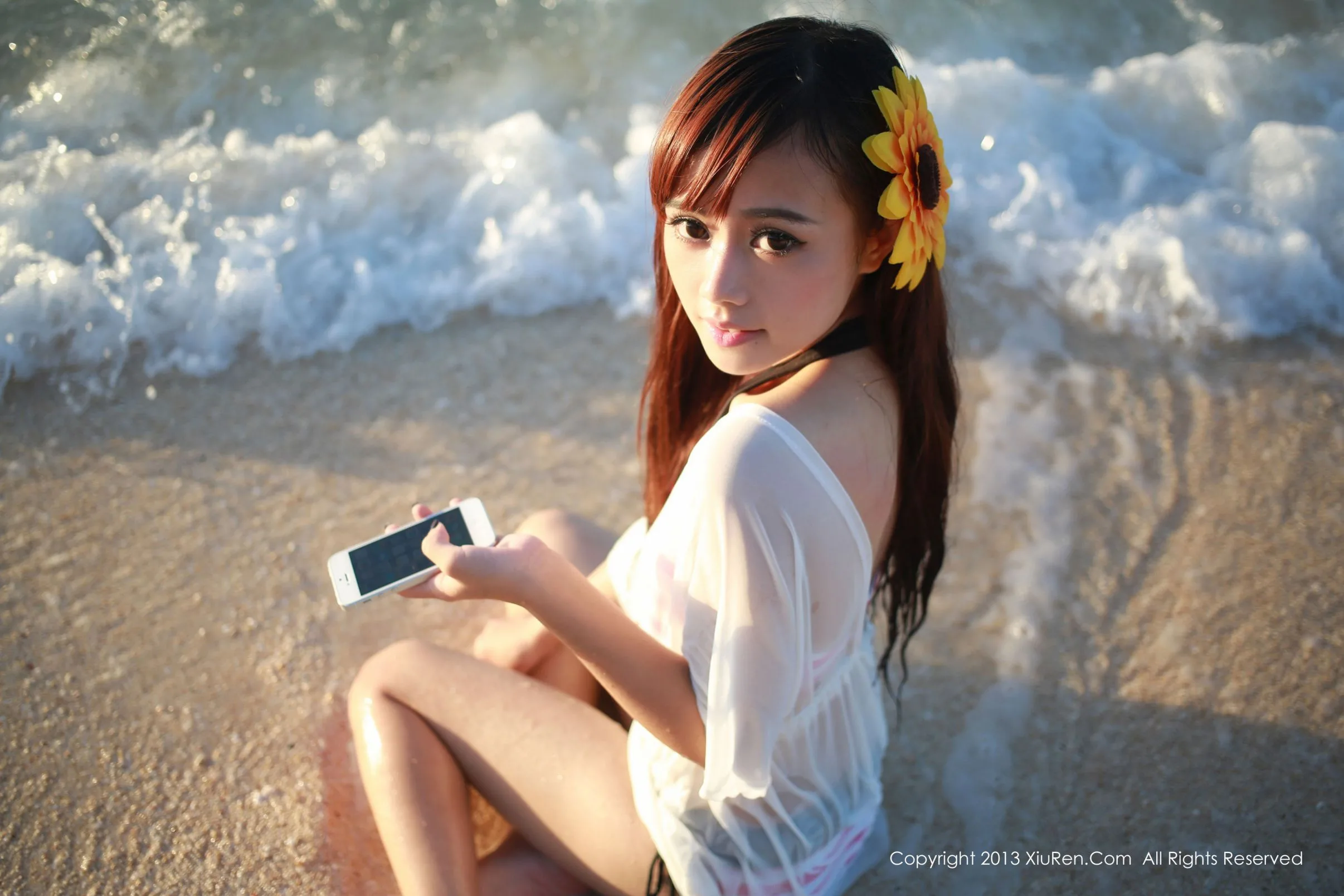 [XIUREN秀人网] toro羽住-Mông đẹp Nữ thần lolita Bãi biển dài Bộ ảnh chụp ảnh ở nước ngoài - 46